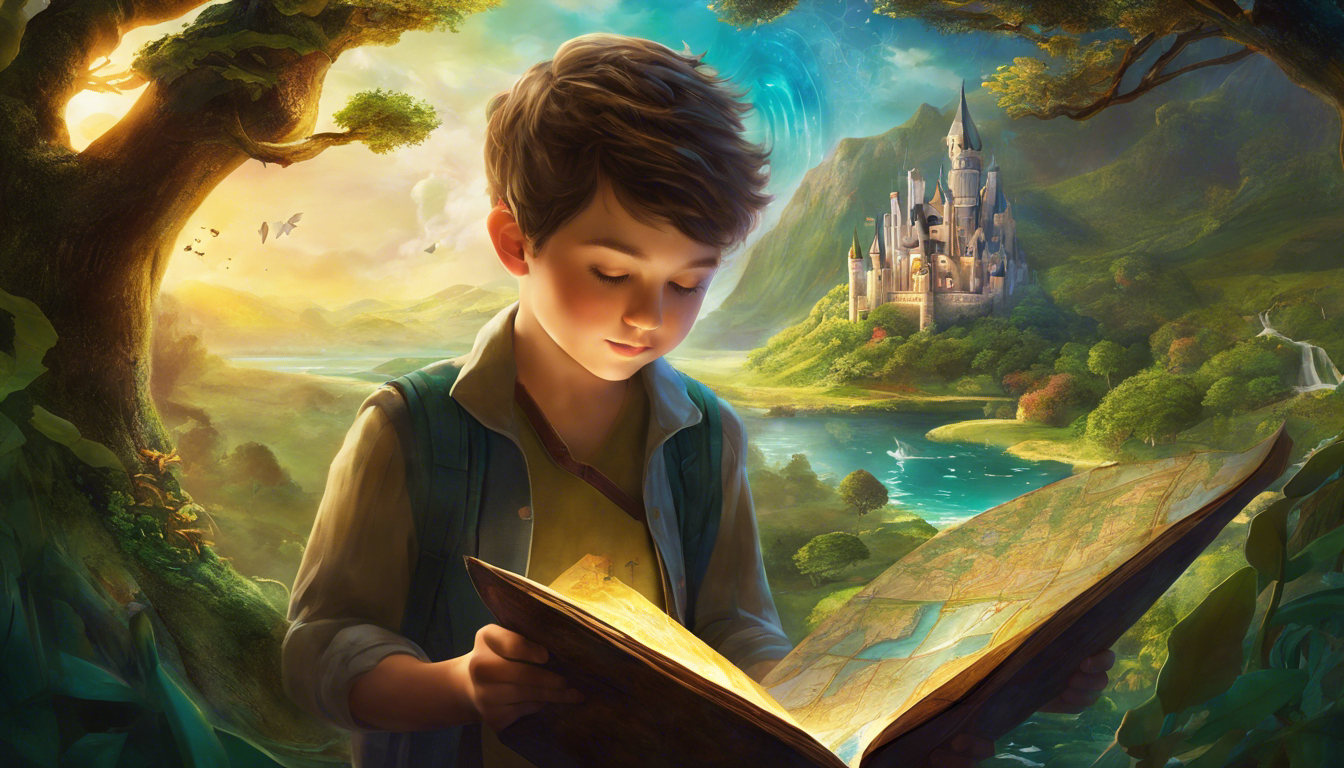 A young boy named Jamie holds a magical map.