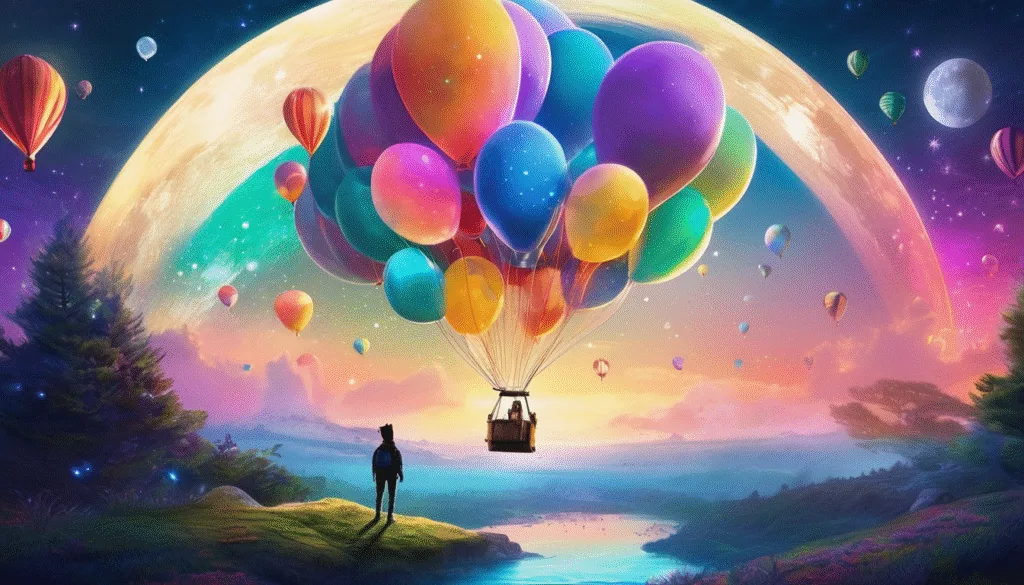 Moon Balloons and Starry Friends