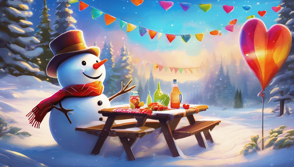 Mr. Buttonberry’s Summery Snow Picnic
